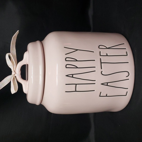 Rae Dunn Other - Rae Dunn "HAPPY EASTER" Large Lidded Canister/Cookie Jar